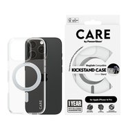 PanzerGlass® CARE kryt Apple iPhone 16 Pro MagSafe KickStand čirý/stříbrný