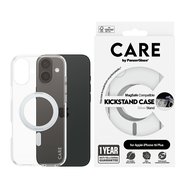 PanzerGlass® CARE kryt Apple iPhone 16 Plus MagSafe KickStand čirý/stříbrný