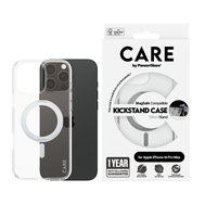 PanzerGlass® CARE kryt Apple iPhone 16 Pro Max MagSafe KickStand čirý/stříbrný