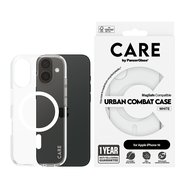 PanzerGlass® CARE kryt Apple iPhone 16 MagSafe Urban Combat čirý/bílý