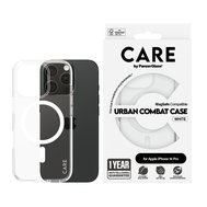 PanzerGlass® CARE kryt Apple iPhone 16 Pro MagSafe Urban Combat čirý/bílý