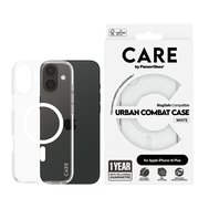 PanzerGlass® CARE kryt Apple iPhone 16 Plus MagSafe Urban Combat čirý/bílý