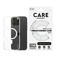 PanzerGlass® CARE kryt Apple iPhone 16 Pro Max MagSafe Urban Combat čirý/bílý