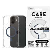 PanzerGlass® CARE kryt Apple iPhone 16 Plus MagSafe Urban Combat čirý/modrý