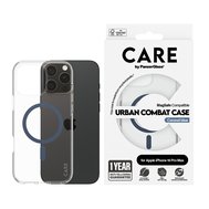 PanzerGlass® CARE kryt Apple iPhone 16 Pro Max MagSafe Urban Combat čirý/modrý