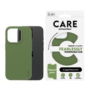 PanzerGlass® CARE kryt Apple iPhone 16 Pro MagSafe Fearlessly zelený