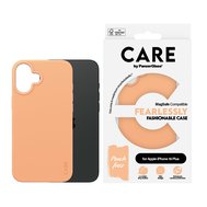 PanzerGlass® CARE kryt Apple iPhone 16 Plus MagSafe Fearlessly broskvový