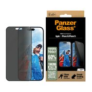 PanzerGlass® Privacy Apple iPhone 16/15 s instalačním rámečkem