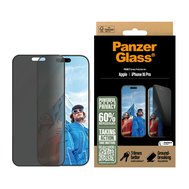 PanzerGlass® Privacy Apple iPhone 16 Pro s instalačním rámečkem