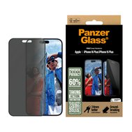 PanzerGlass® Privacy Apple iPhone 16 Plus/15 Plus s instalačním rámečkem