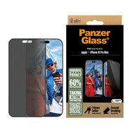 PanzerGlass® Privacy Apple iPhone 16 Pro Max s instalačním rámečkem