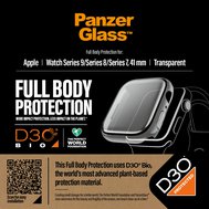 PanzerGlass™ Apple Watch 9/8/7 41mm ochranný kryt s D3O - čirý rámeček
