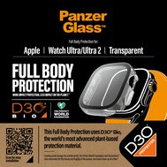 PanzerGlass™ Apple Watch Ultra/Ultra 2 ochranný kryt s D3O - čirý rámeček