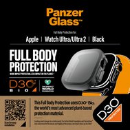 PanzerGlass™ Apple Watch Ultra/Ultra 2 ochranný kryt s D3O - černý rámeček